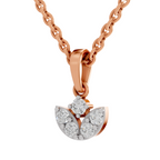 0.25 Carat Trinity Bloom Pendant 14K - Rose Gold