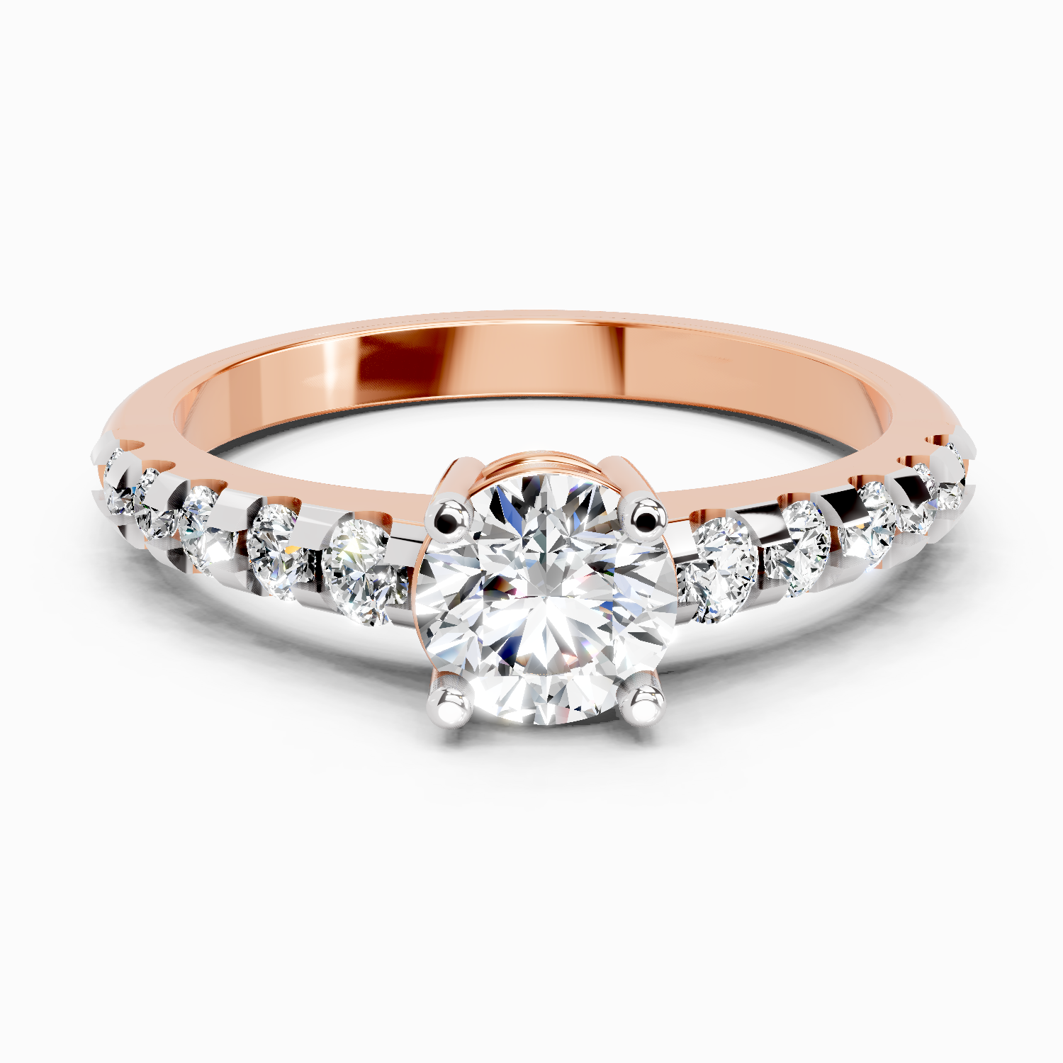 4.37 Ct Princess Shape Solitaire Diamond Ring