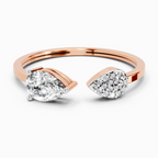 0.55 Carat Pear Ring