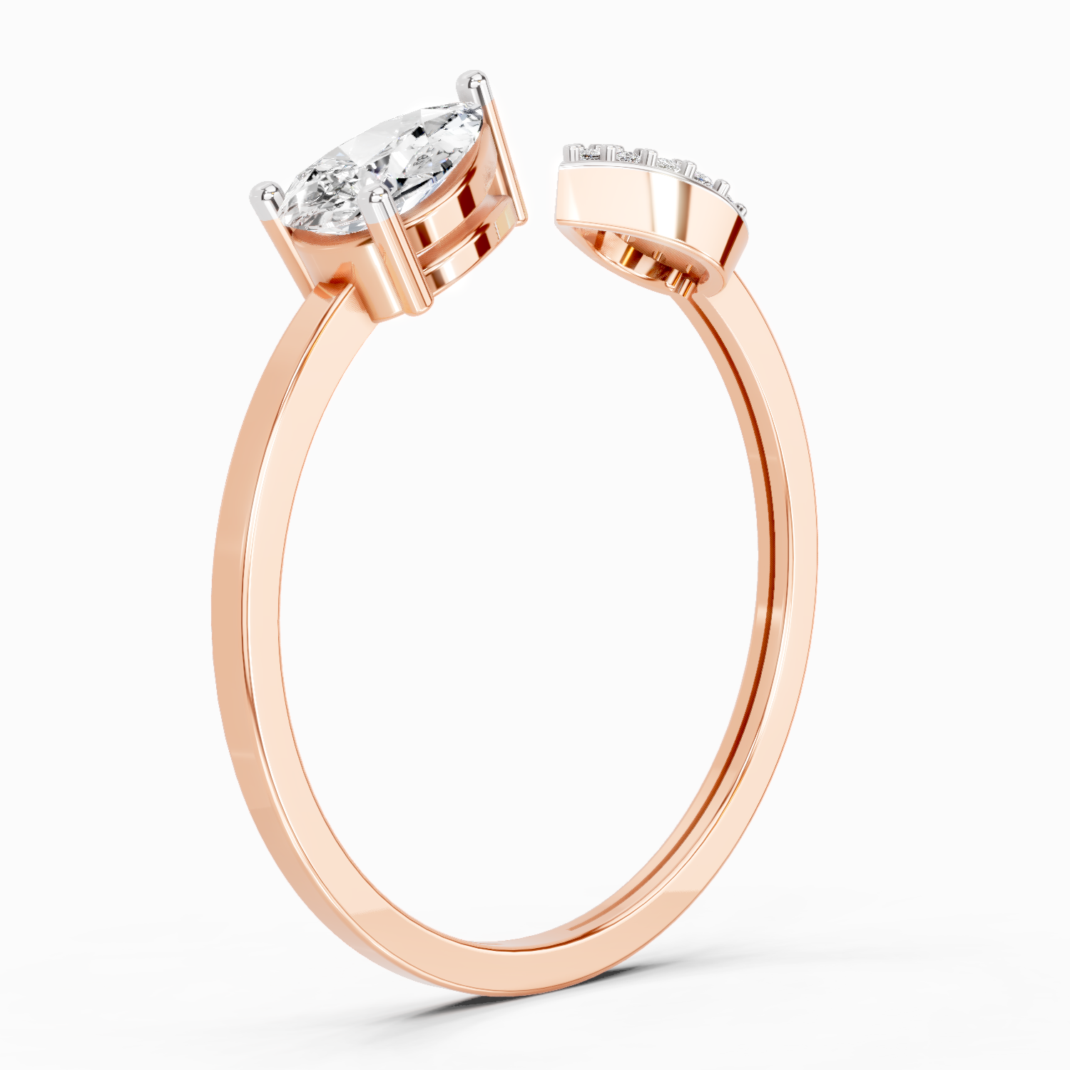 0.55 Carat Pear Ring