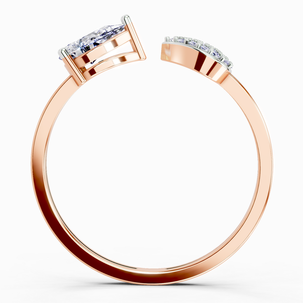 0.55 Carat Pear Ring