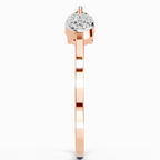 0.55 Carat Pear Ring