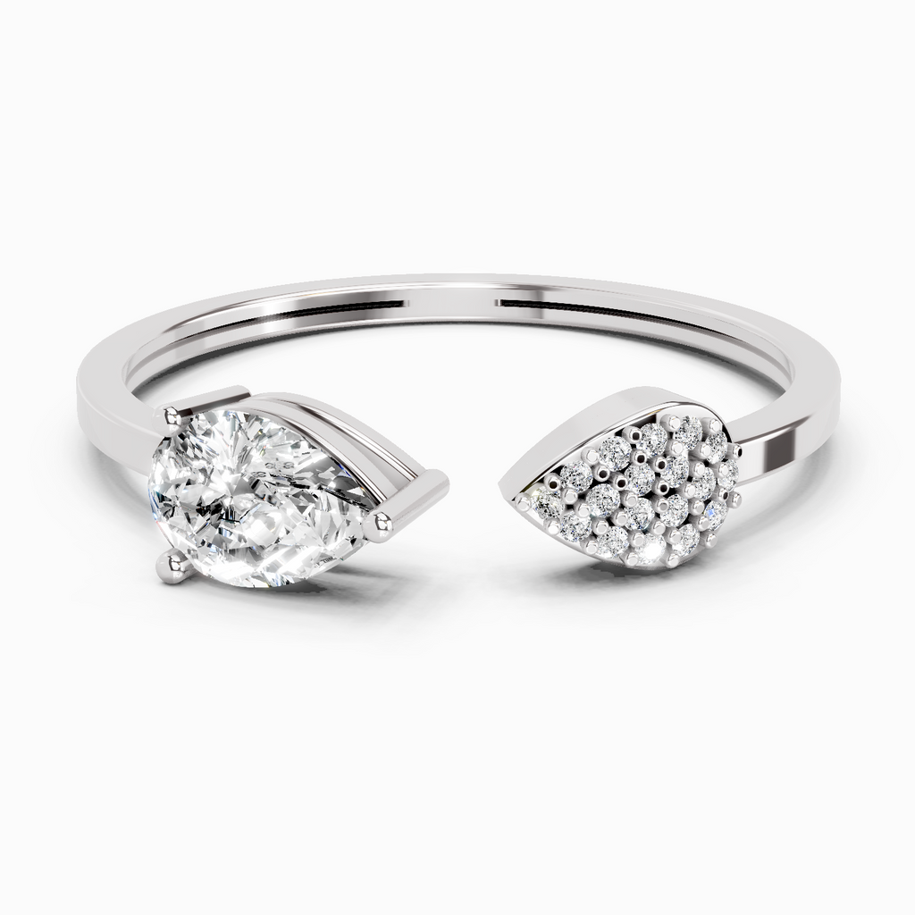 0.55 Carat Pear Ring