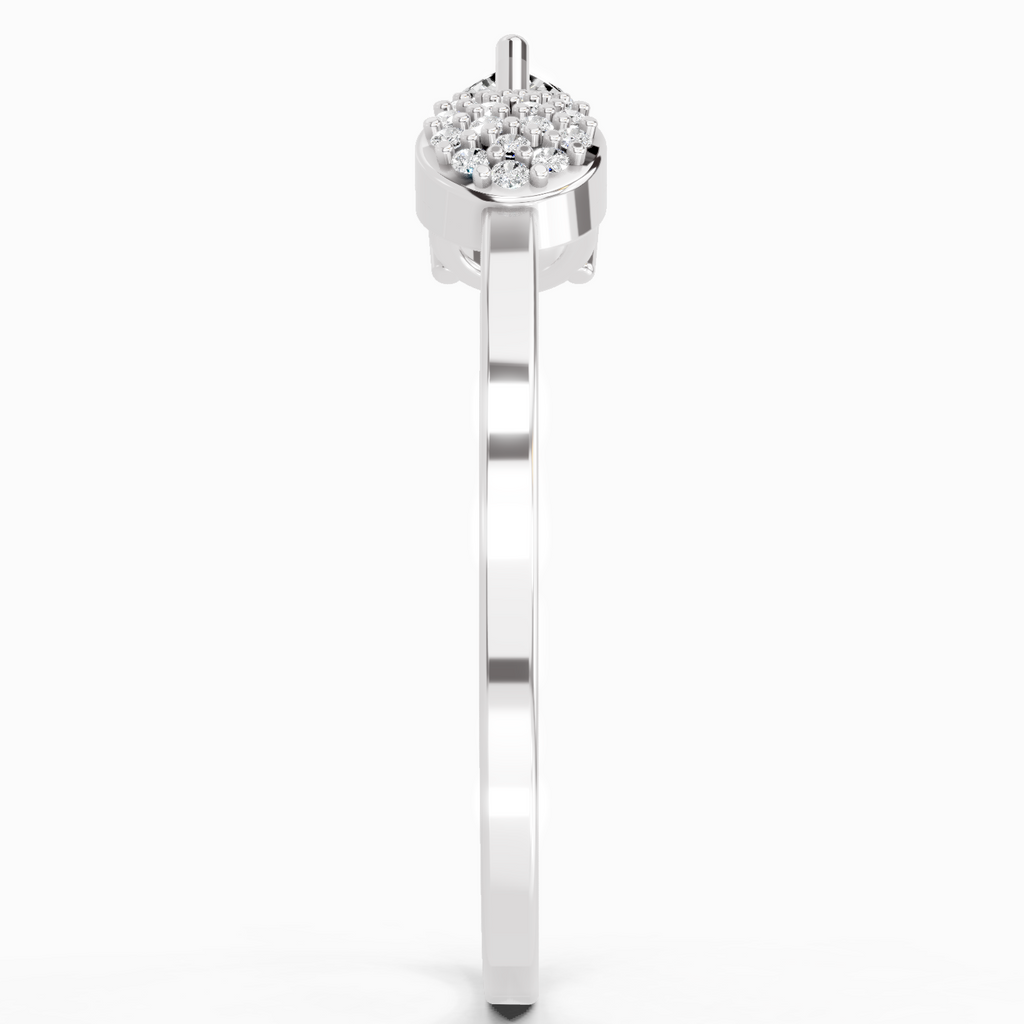 0.55 Carat Pear Ring