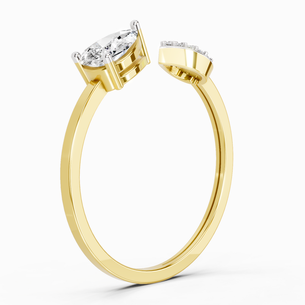 0.55 Carat Pear Ring