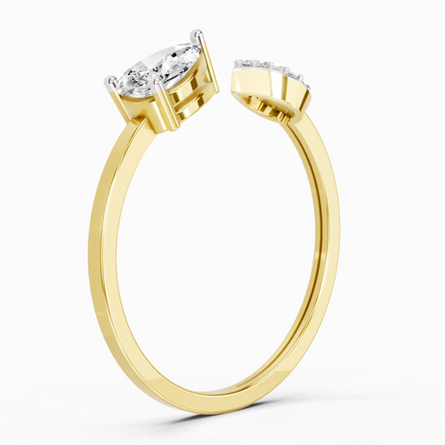 0.55 Carat Pear Ring