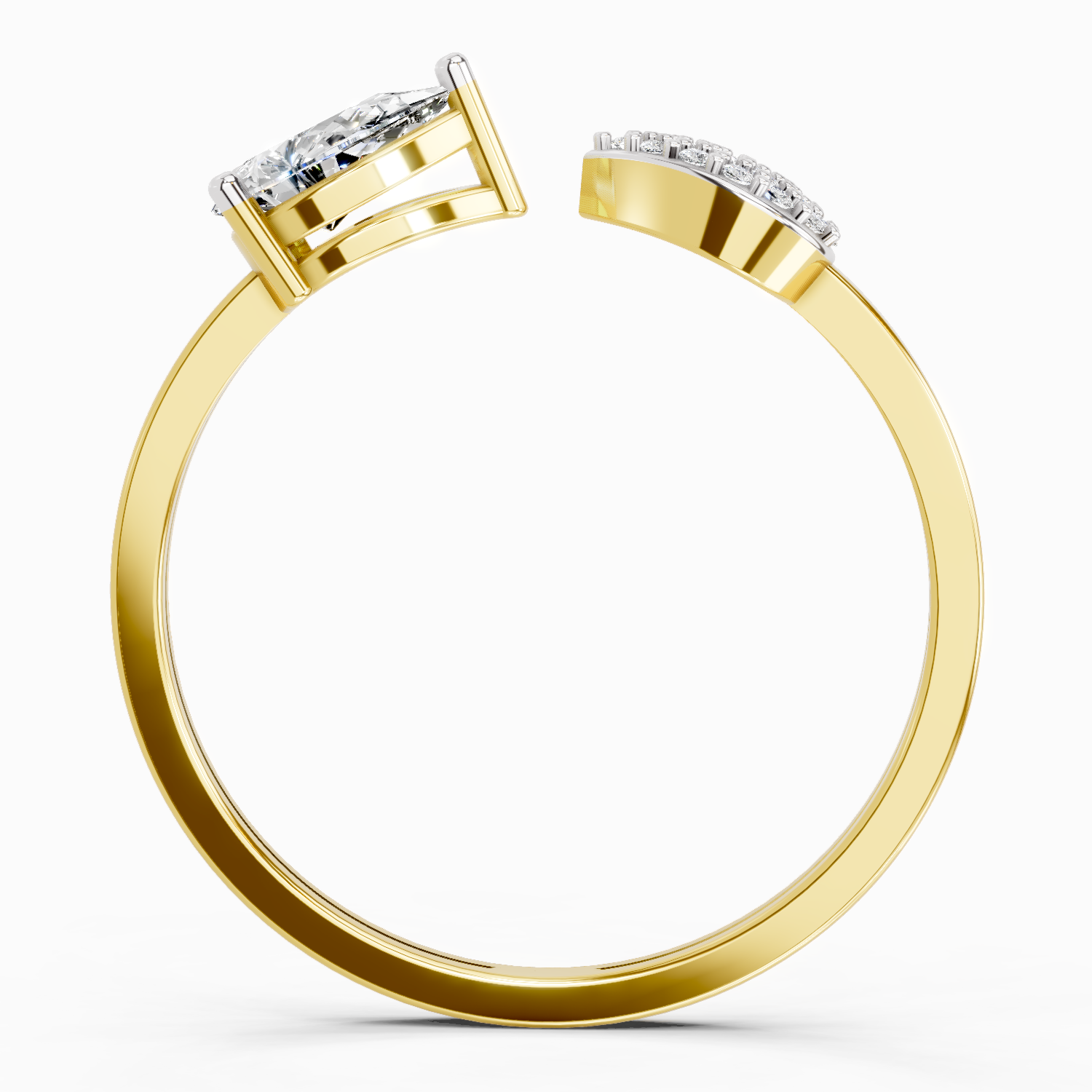 0.55 Carat Pear Ring