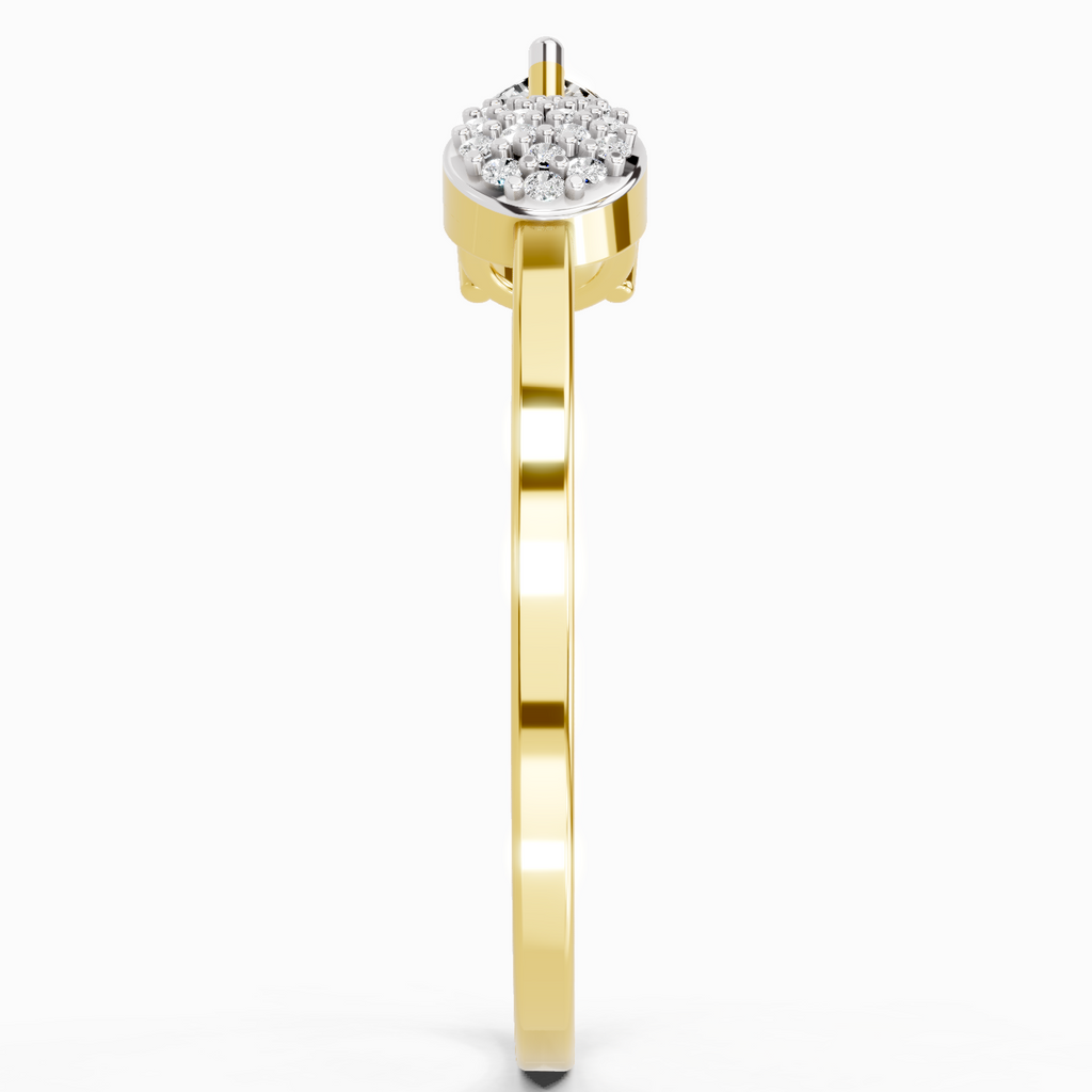 0.55 Carat Pear Ring