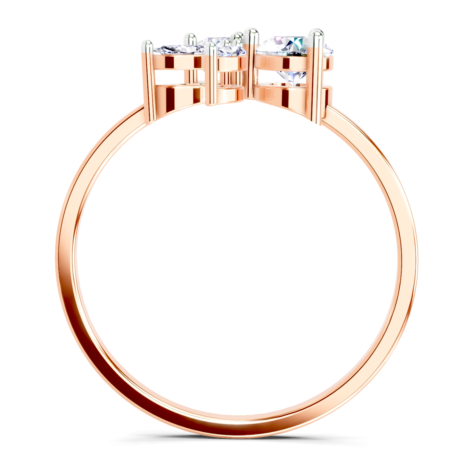 0.46 CT Marquise Diamond Cluster Ring in