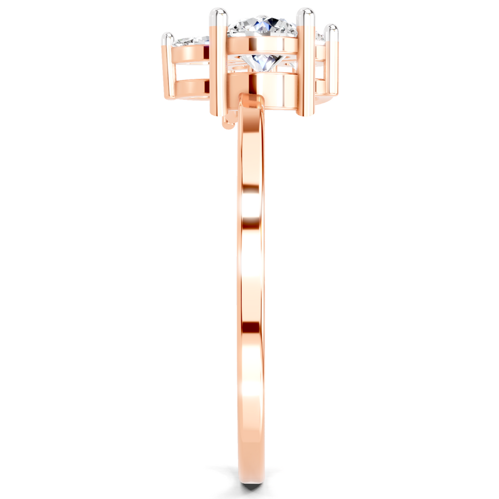 0.46 CT Marquise Diamond Cluster Ring in