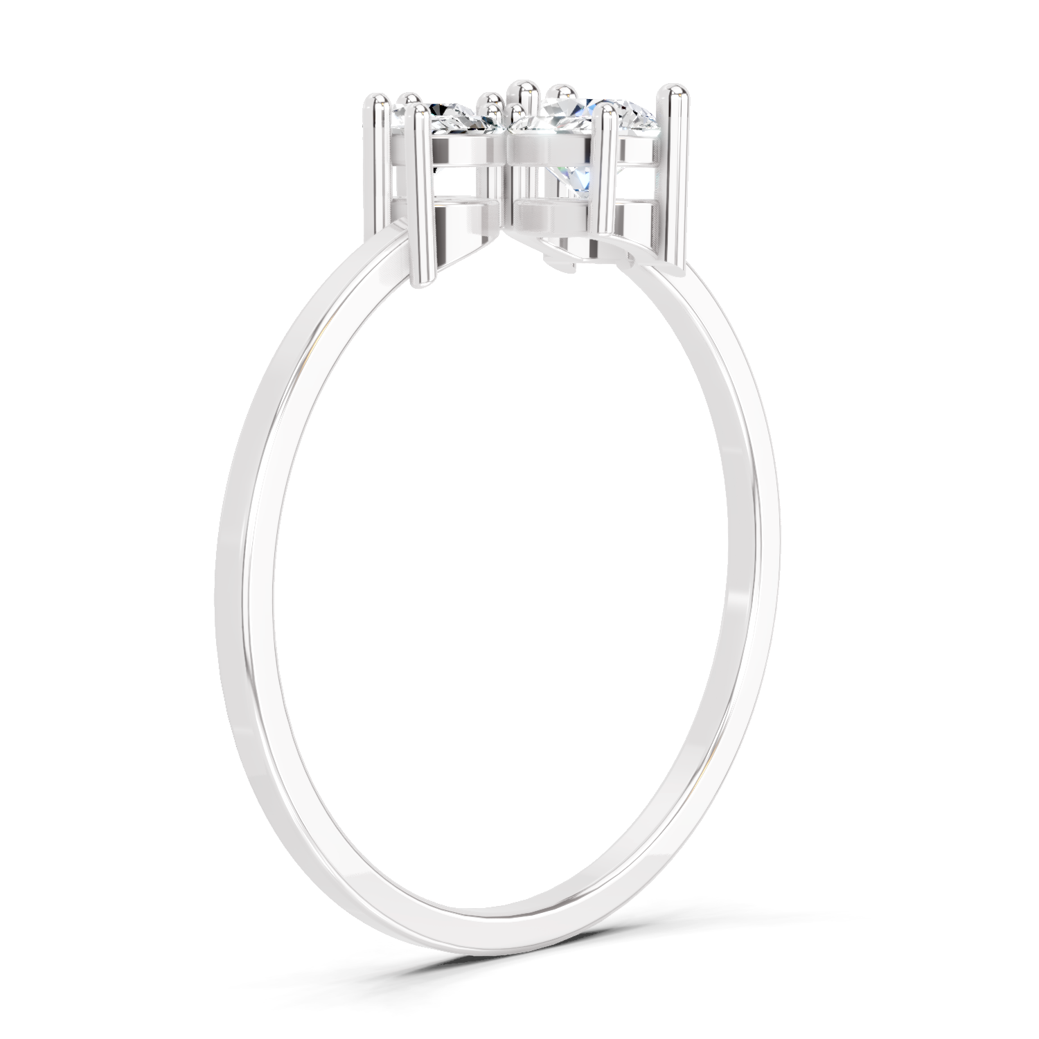 0.46 CT Marquise Diamond Cluster Ring in