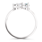 0.46 CT Marquise Diamond Cluster Ring in