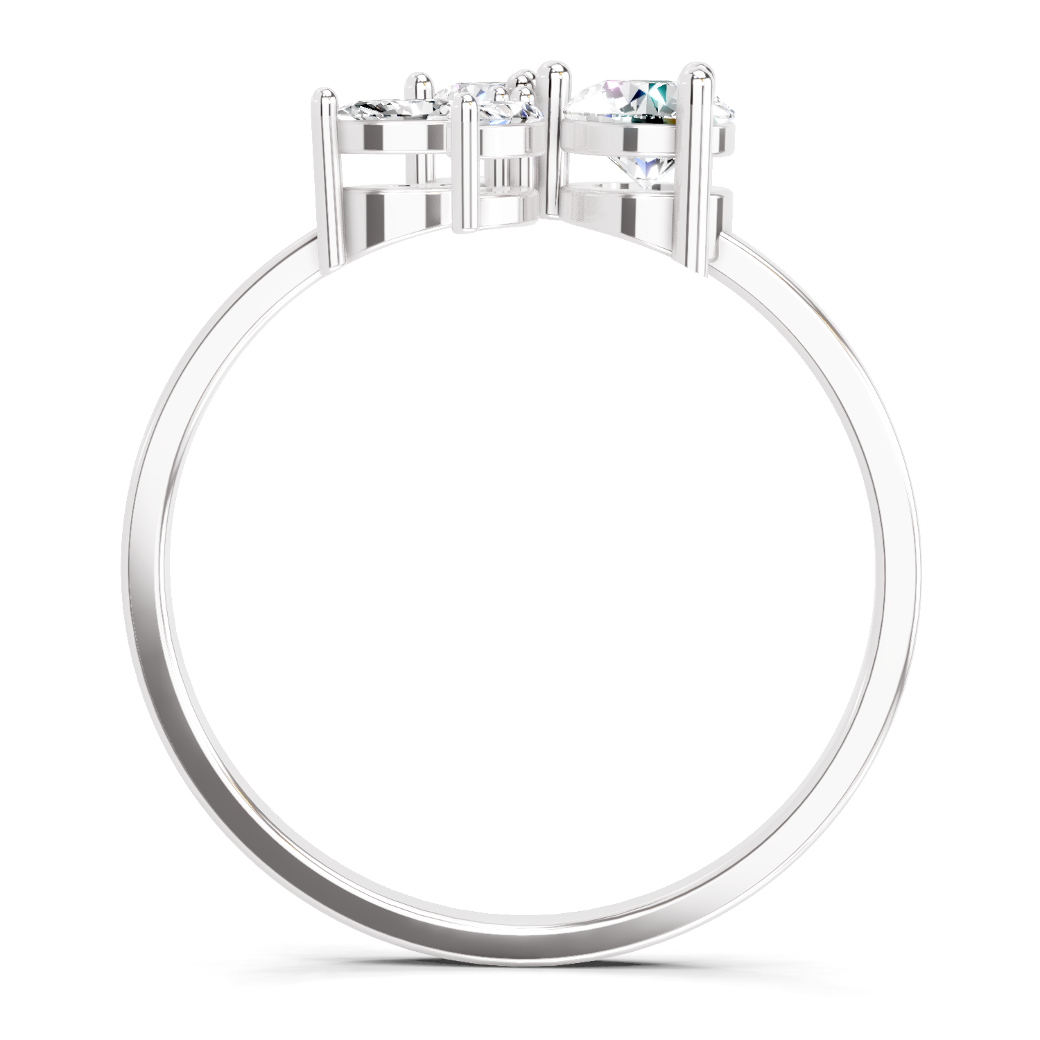 0.46 CT Marquise Diamond Cluster Ring in
