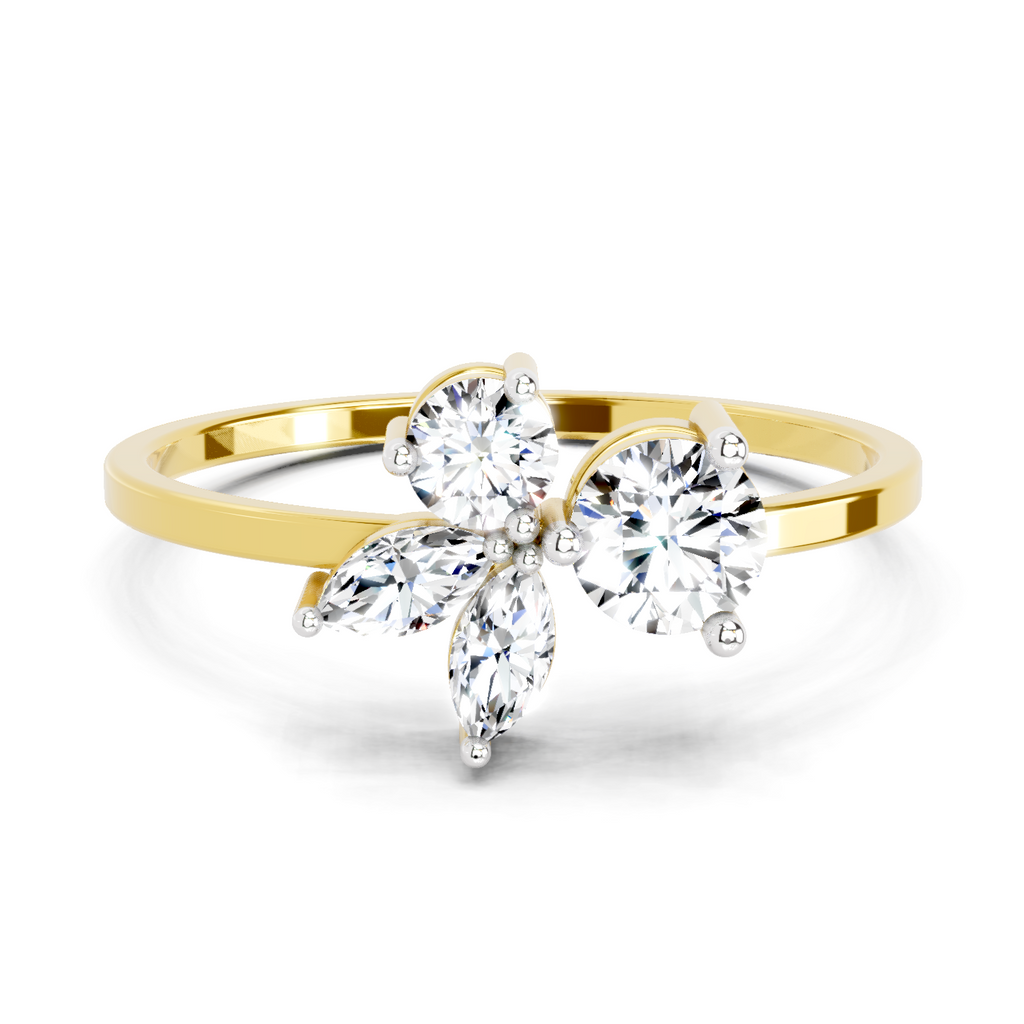 0.46 CT Marquise Diamond Cluster Ring in