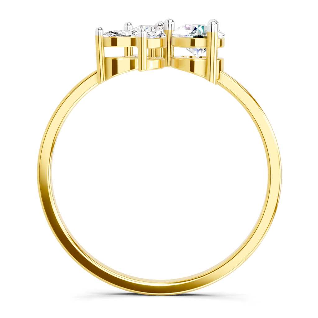 0.46 CT Marquise Diamond Cluster Ring in