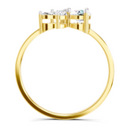 0.46 CT Marquise Diamond Cluster Ring in