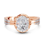 1.39 Carat Celeste Oval Promise Engagement Ring