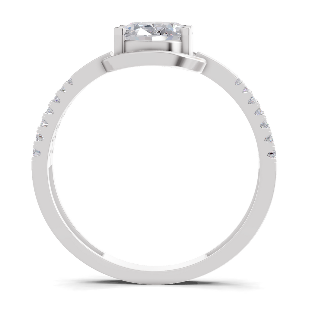 1.39 Carat Celeste Oval Promise Engagement Ring