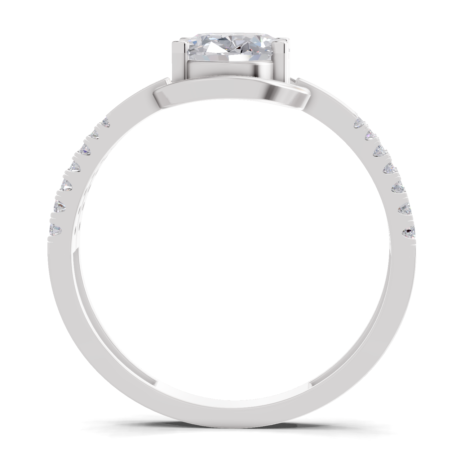 1.39 Carat Celeste Oval Promise Engagement Ring