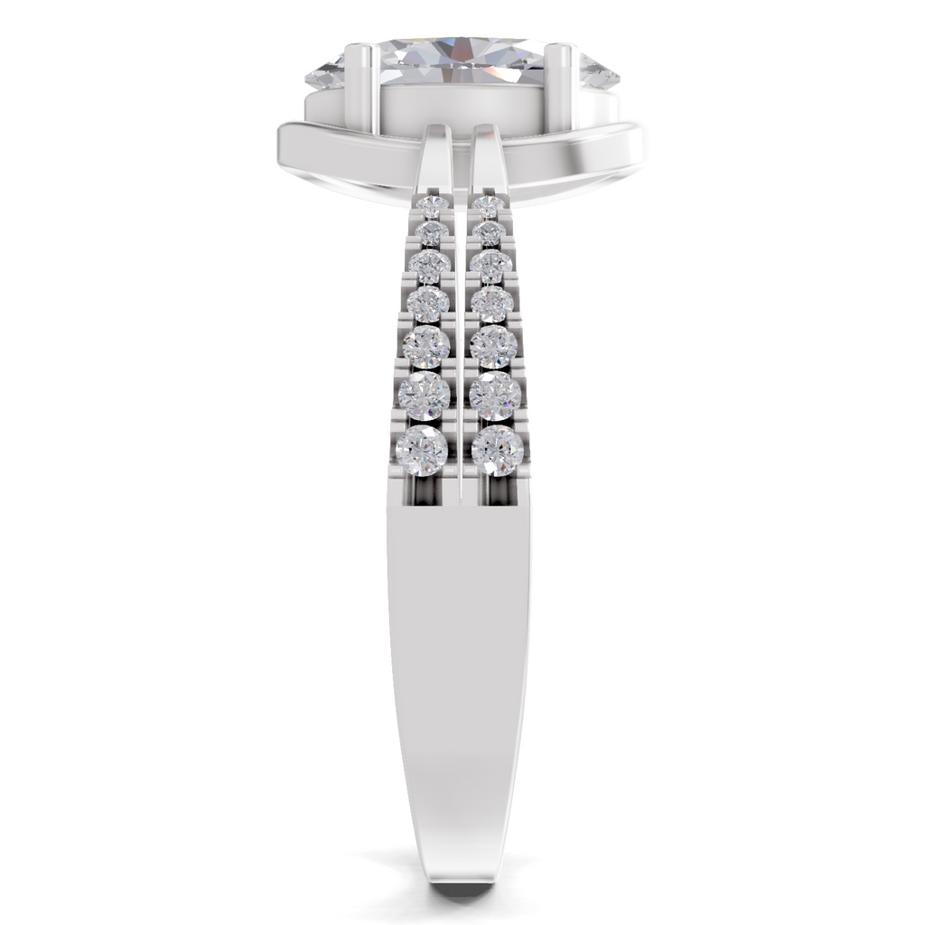 1.39 Carat Celeste Oval Promise Engagement Ring