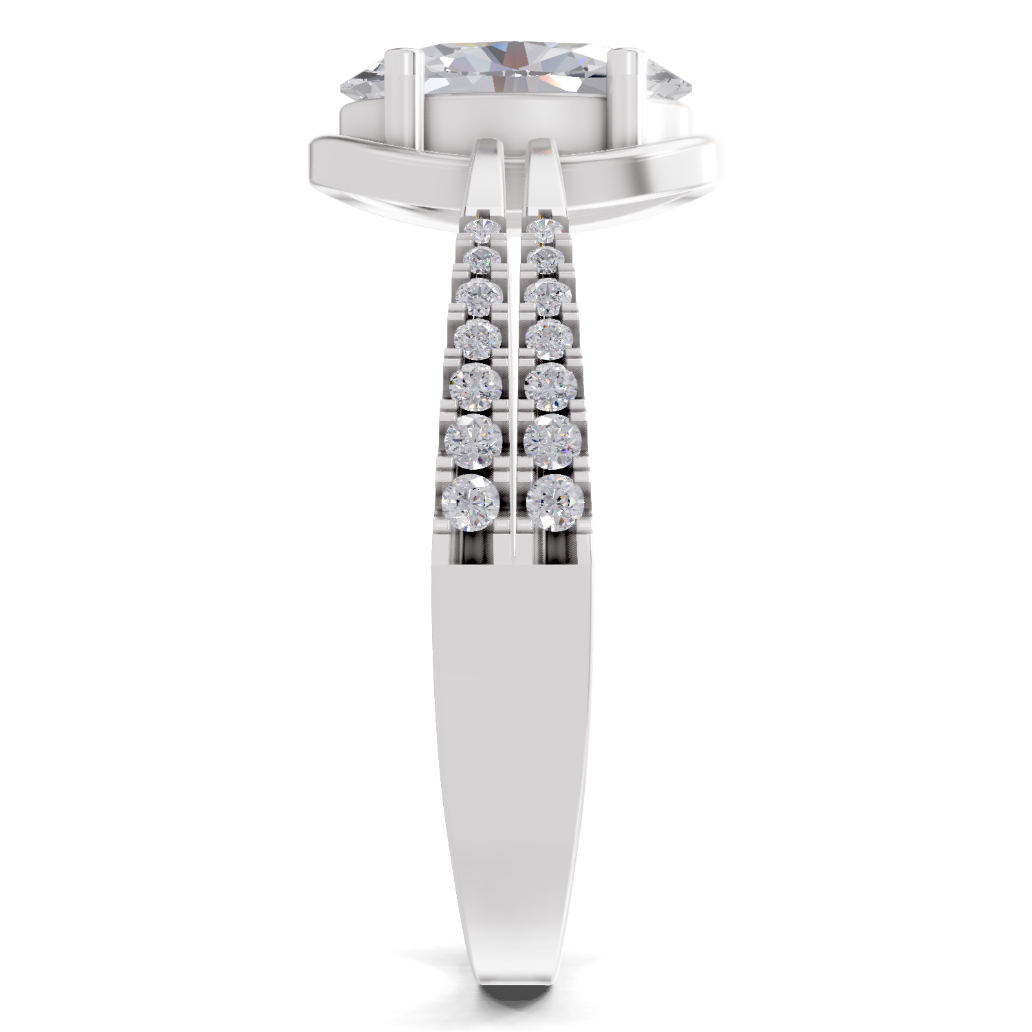 1.39 Carat Celeste Oval Promise Engagement Ring