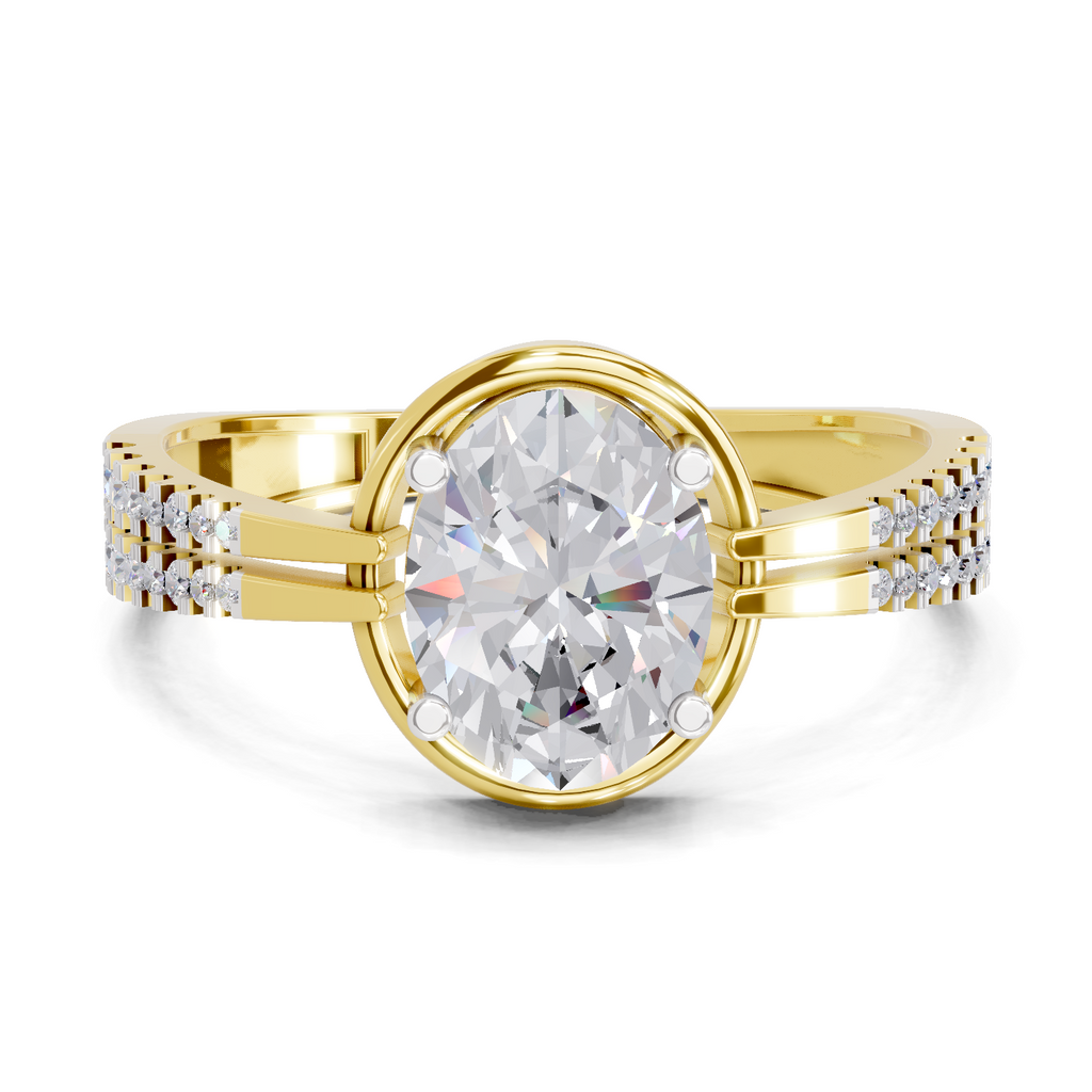 1.39 Carat Celeste Oval Promise Engagement Ring