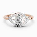 1.39 Carat Celeste Oval Promise Engagement Ring