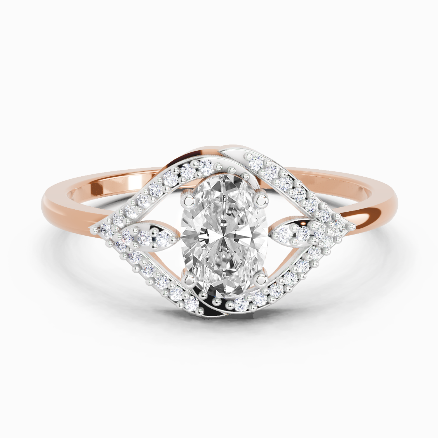 1.39 Carat Celeste Oval Promise Engagement Ring