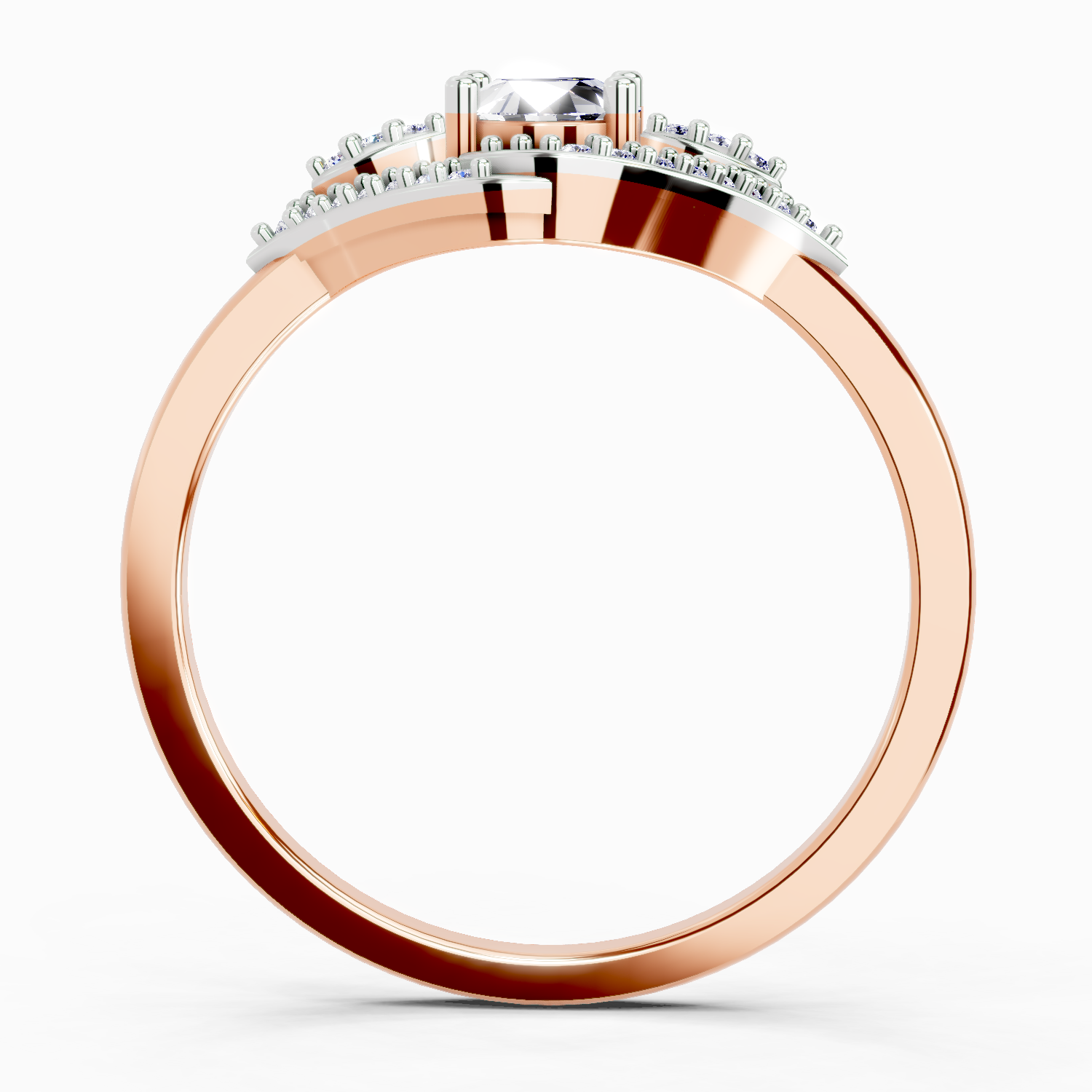 0.51 Carat Oval Halo Ring