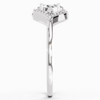 0.51 Carat Oval Halo Ring