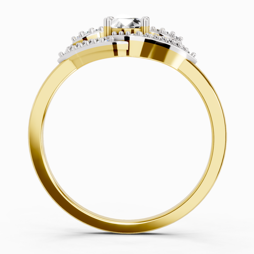 0.51 Carat Oval Halo Ring