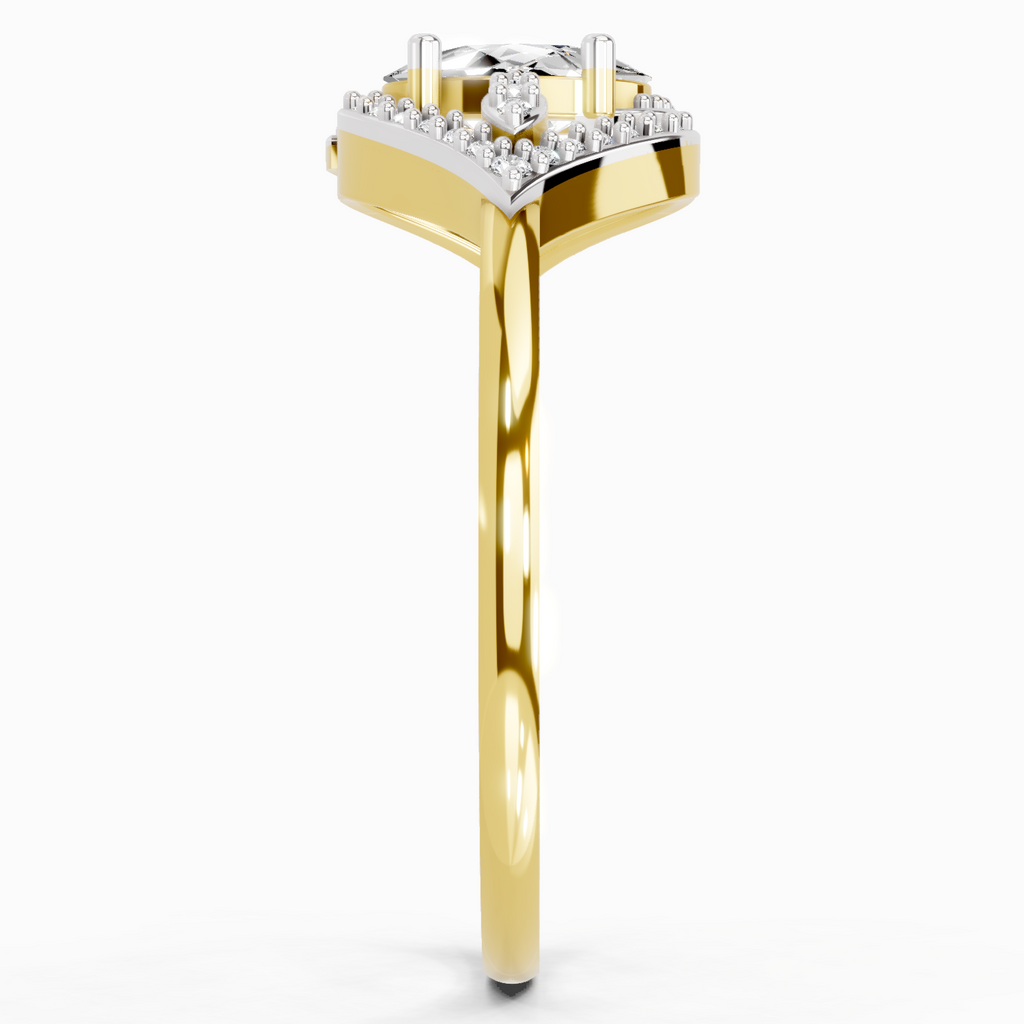 0.51 Carat Oval Halo Ring