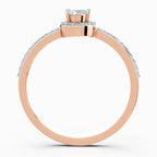0.54 Carat Oval Shape Halo Diamond Ring