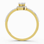 0.54 Carat Oval Shape Halo Diamond Ring