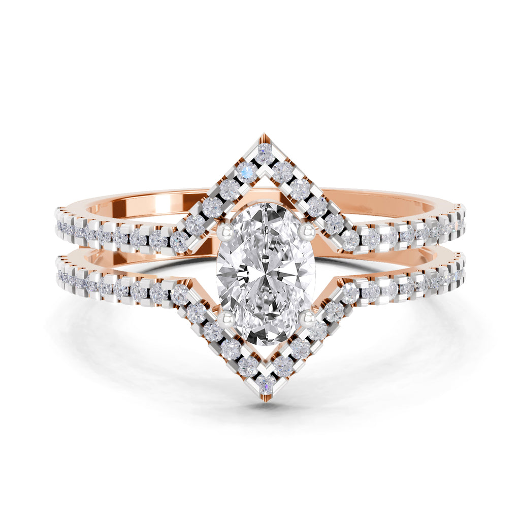 0.65 Carat Oval Shape Diamond Ring