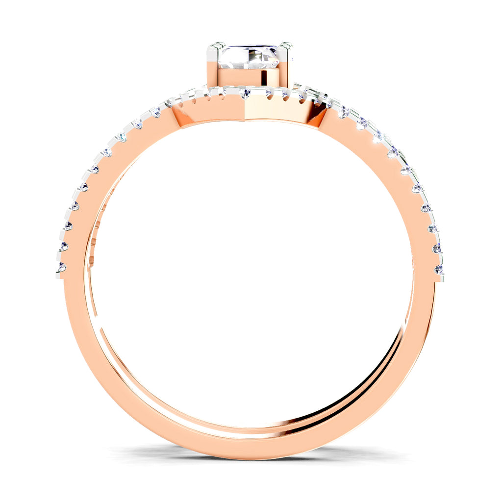 0.65 Carat Oval Shape Diamond Ring