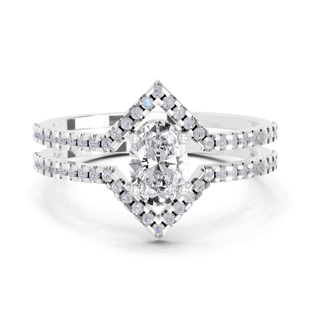 0.65 Carat Oval Shape Diamond Ring