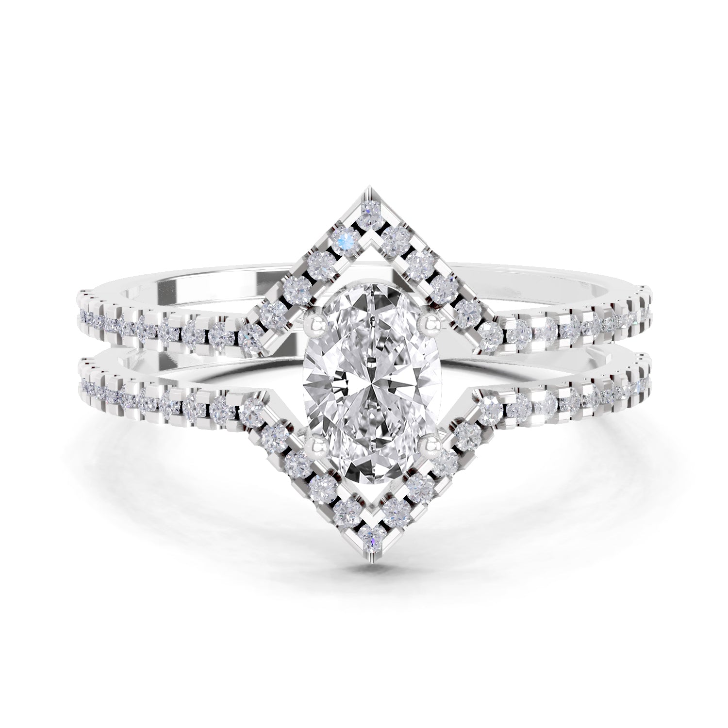 0.65 Carat Oval Shape Diamond Ring
