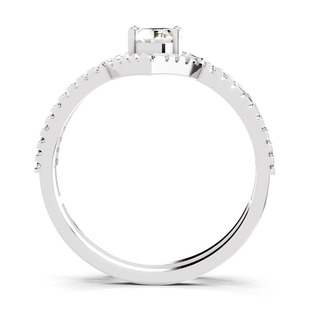 0.65 Carat Oval Shape Diamond Ring