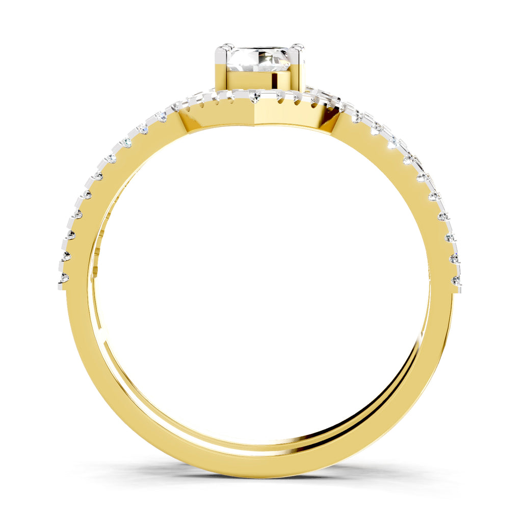 0.65 Carat Oval Shape Diamond Ring