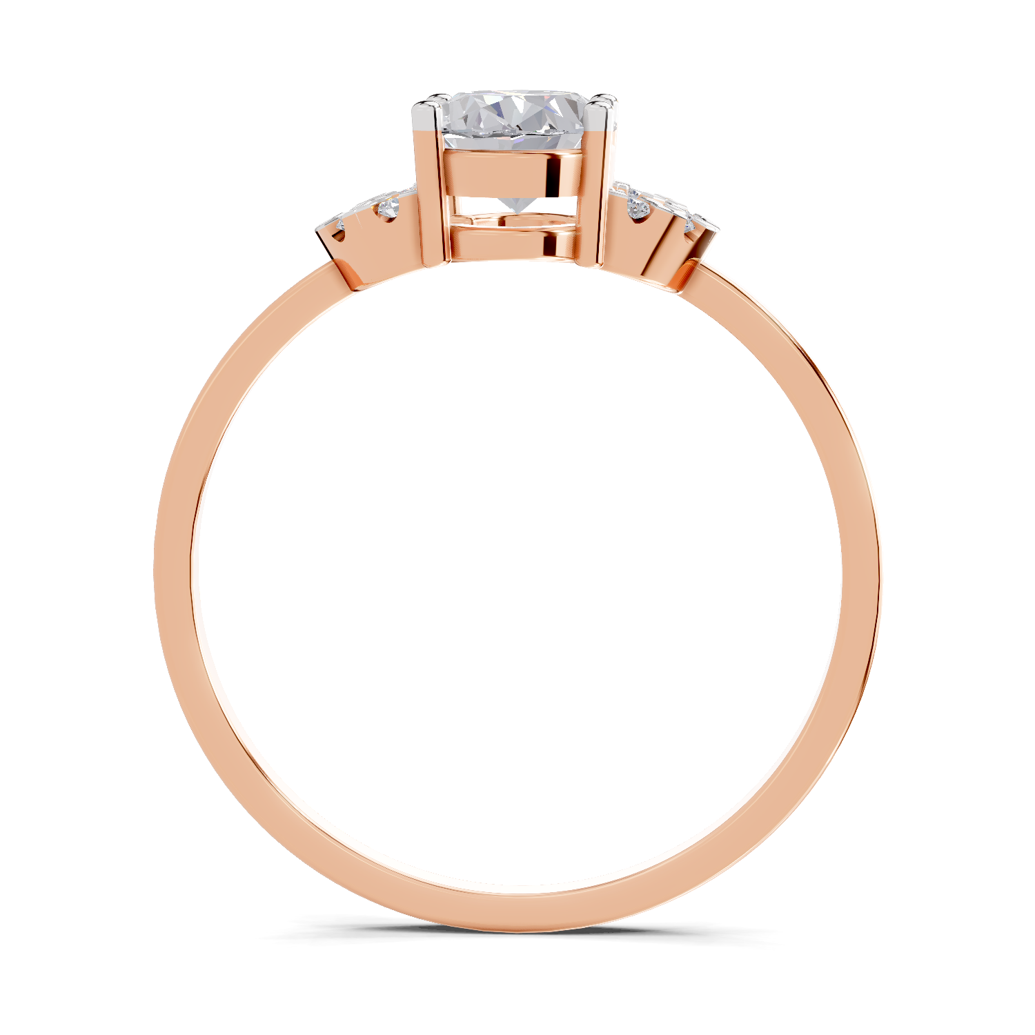 1.11 Carat Lunar Halo Promise Engagement Ring