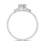 1.11 Carat Lunar Halo Promise Engagement Ring