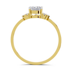 1.11 Carat Lunar Halo Promise Engagement Ring