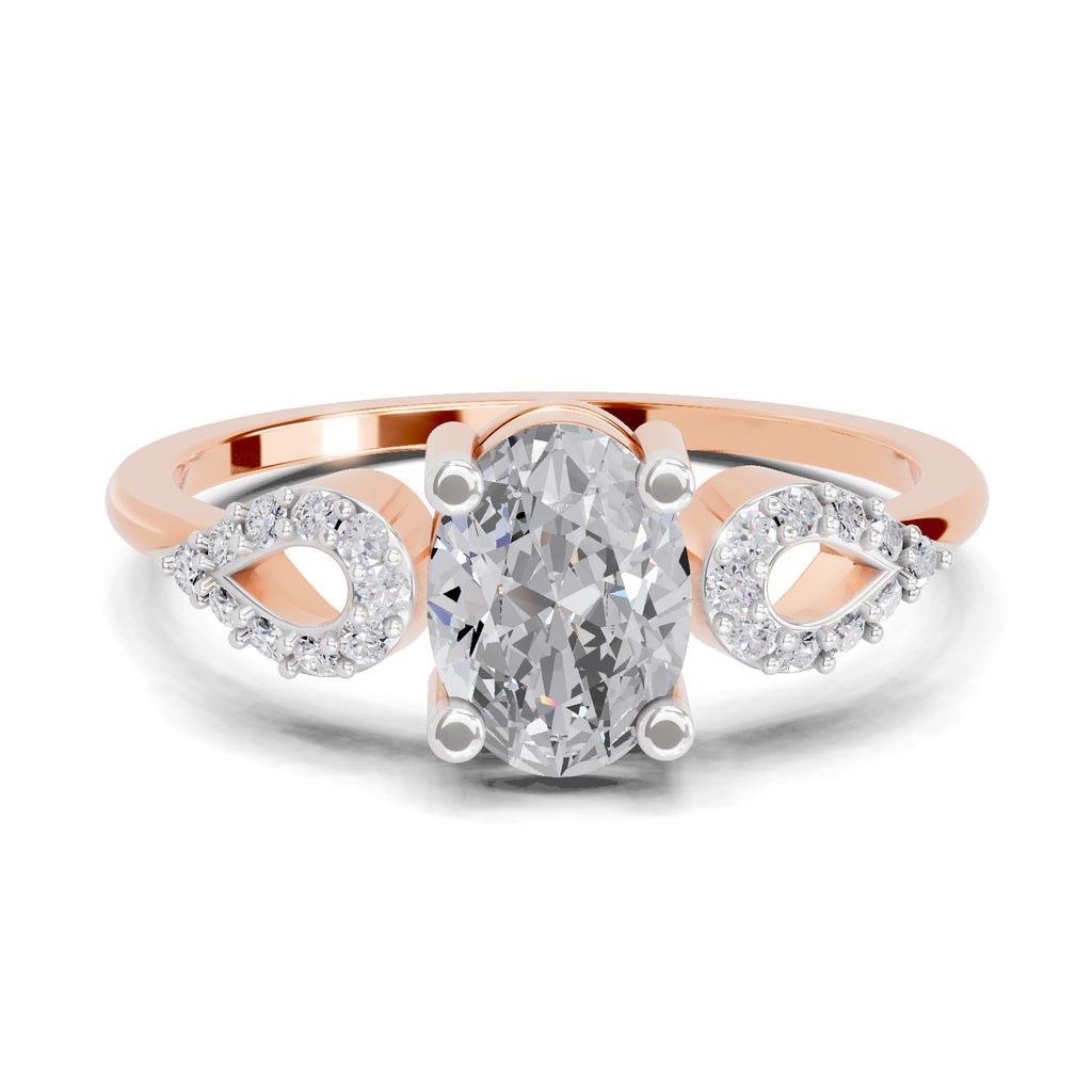 1.07 Carat Oval Shape Engagement Ring