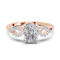 1.11 Carat Lunar Halo Promise Engagement Ring