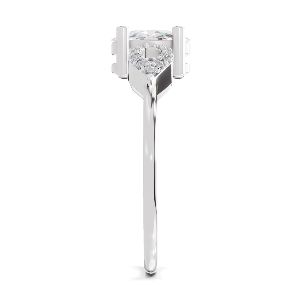 1.07 Carat Oval Shape Engagement Ring