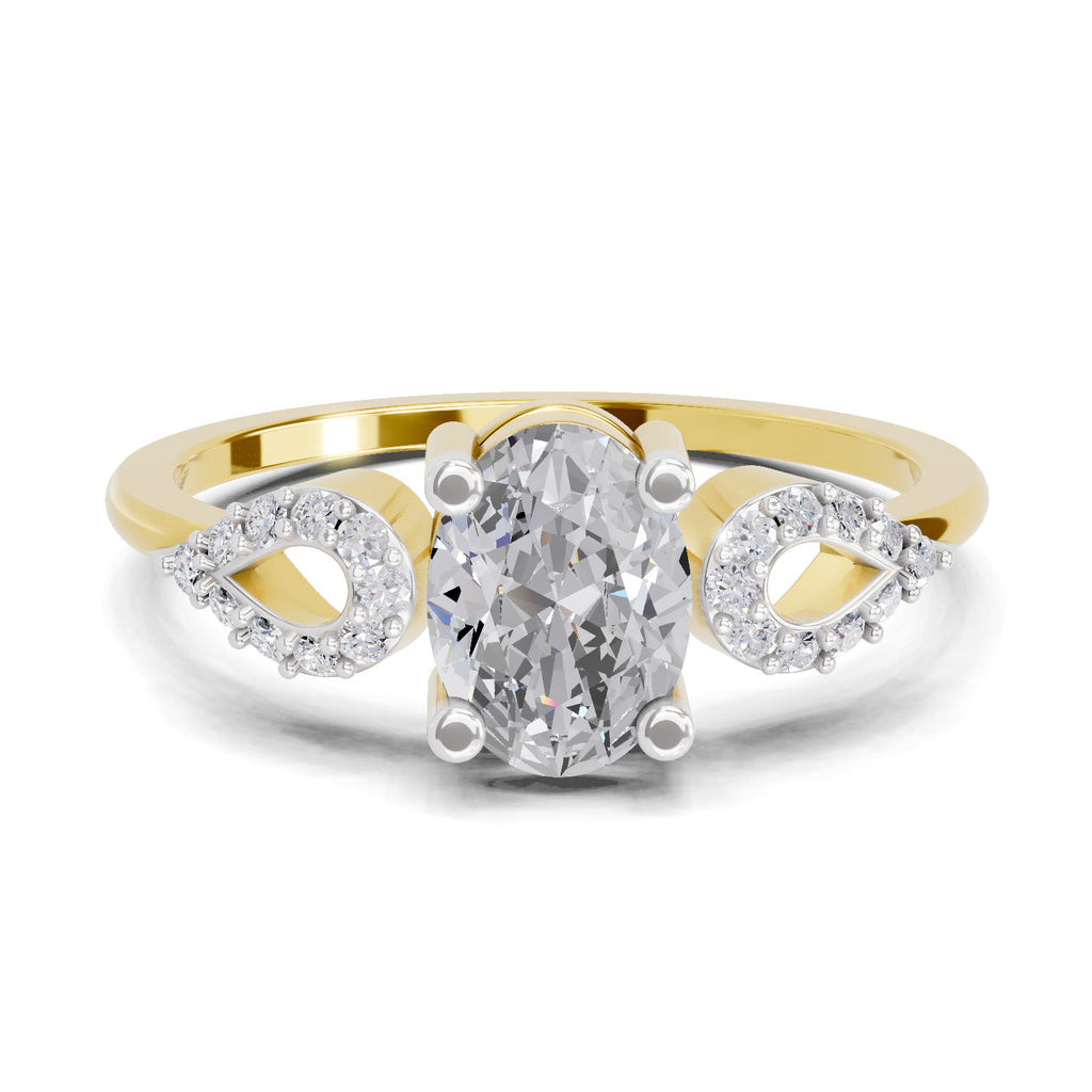 1.07 Carat Oval Shape Engagement Ring