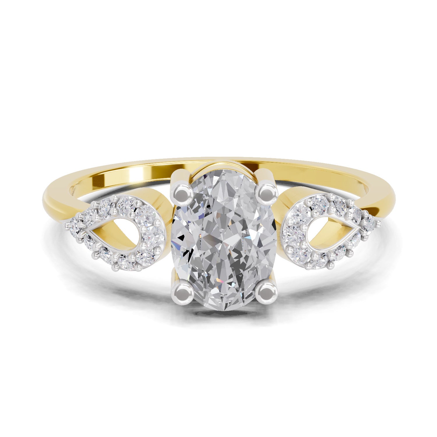 1.07 Carat Oval Shape Engagement Ring