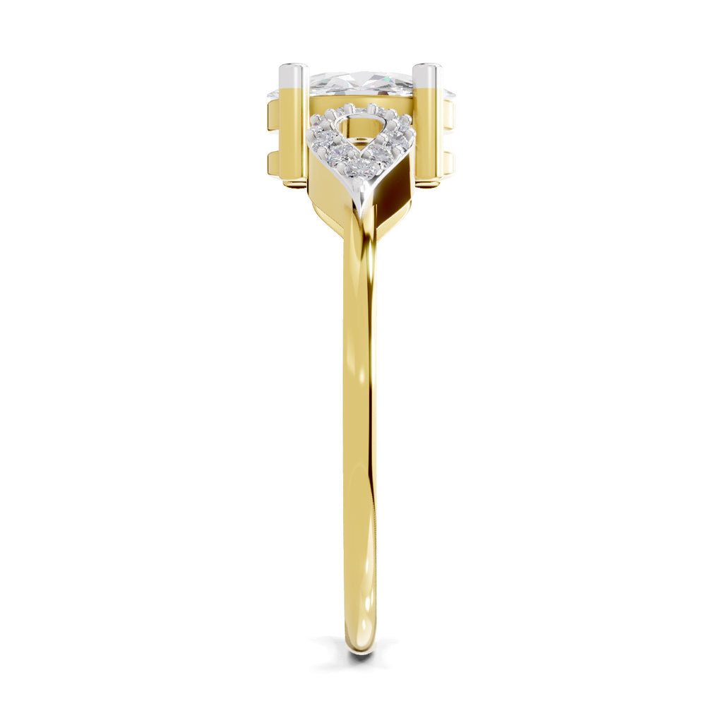 1.07 Carat Oval Shape Engagement Ring