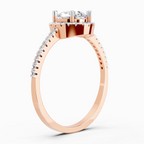 0.93 Carat Halo Diamond Ring